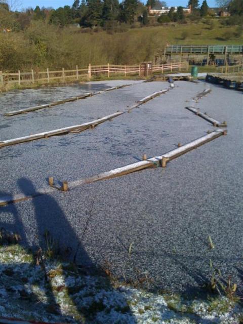 dicke Eisschicht